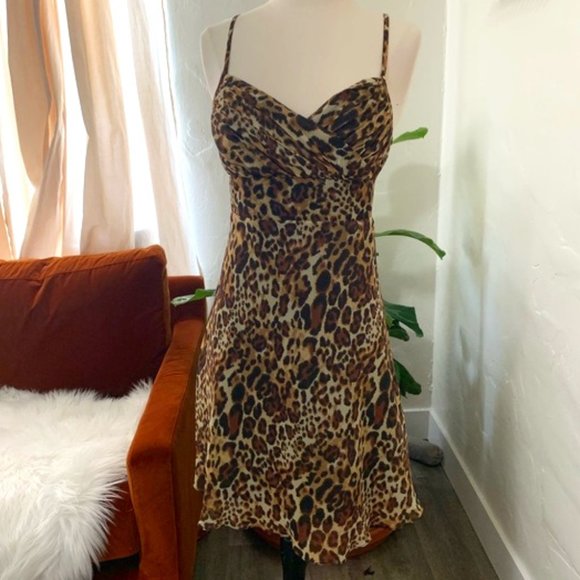 Guess Dresses & Skirts - Guess cheetah print speghetti strap dress